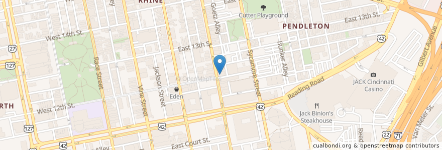 Mapa de ubicacion de Japp’s Since 1879 en Amerika Syarikat, Ohio, Hamilton County, Cincinnati.