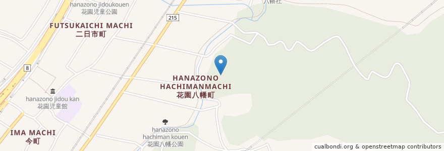 Mapa de ubicacion de 波自加彌神社 en Japan, 石川県, 金沢市.