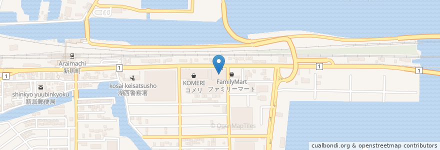Mapa de ubicacion de ウエルシア 湖西新居店 en Japan, Shizuoka Prefecture, Kosai.