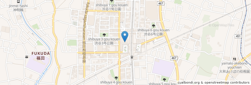 Mapa de ubicacion de つばさクリニック en 日本, 神奈川縣, 大和市.