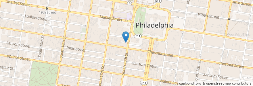 Mapa de ubicacion de RBC en United States, Pennsylvania, Philadelphia County, Philadelphia.