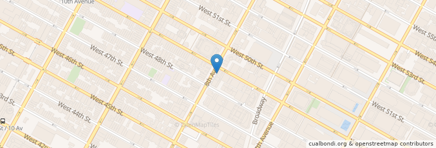 Mapa de ubicacion de Icon en 美利坚合众国/美利堅合眾國, 纽约州 / 紐約州, 纽约, 纽约县, Manhattan, Manhattan Community Board 5, Manhattan Community Board 4.