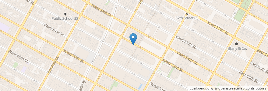 Mapa de ubicacion de Icon en Estados Unidos De América, Nueva York, Nueva York, New York County, Manhattan, Manhattan Community Board 5.