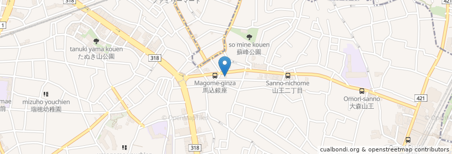 Mapa de ubicacion de じゅんせいクリニック en 일본, 도쿄도, 大田区.