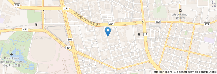 Mapa de ubicacion de Domani iL resto en ژاپن, 東京都, 文京区.
