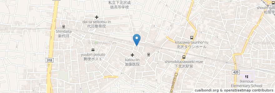 Mapa de ubicacion de 中山クリニック en Japon, Tokyo, 世田谷区.
