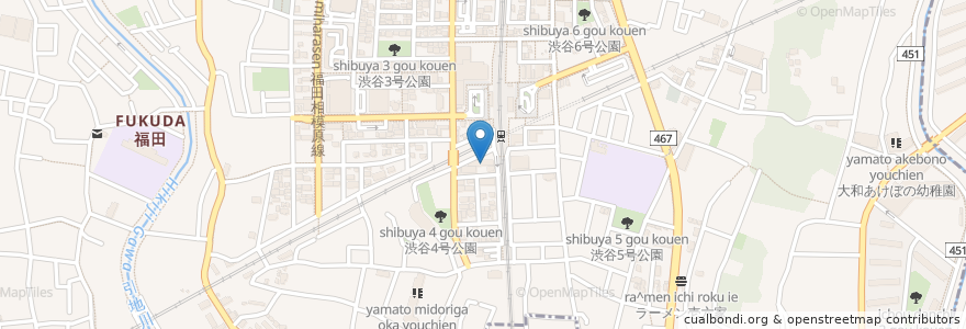 Mapa de ubicacion de 高座渋谷内科外科クリニック en Japan, Präfektur Kanagawa, 大和市.