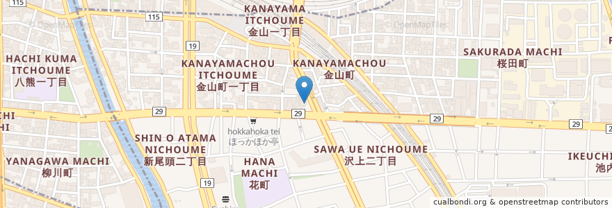 Mapa de ubicacion de 目利きの銀次 en Япония, Айти, 名古屋市, 熱田区.