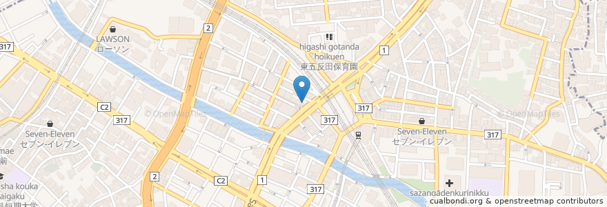 Mapa de ubicacion de とり鉄 en 일본, 도쿄도, 品川区.