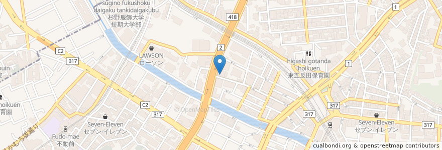 Mapa de ubicacion de SUNちゃんパーク西五反田 en Japan, 東京都, 品川区.