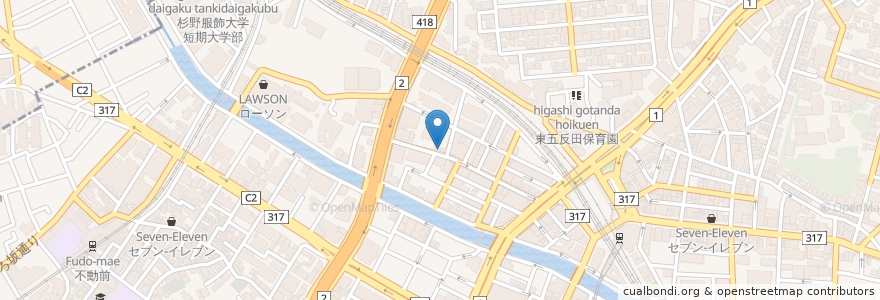 Mapa de ubicacion de デスタン en Japan, 東京都, 品川区.