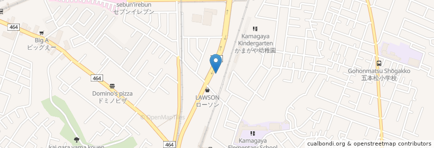 Mapa de ubicacion de スターバックス en 일본, 지바현, 鎌ケ谷市.