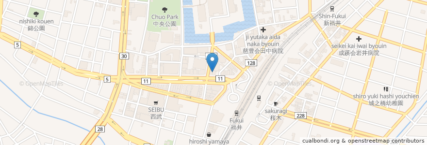 Mapa de ubicacion de 高橋歯科 en 日本, 福井県, 福井市.