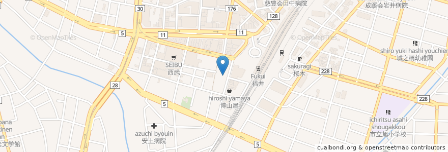 Mapa de ubicacion de 青木歯科 en 日本, 福井県, 福井市.
