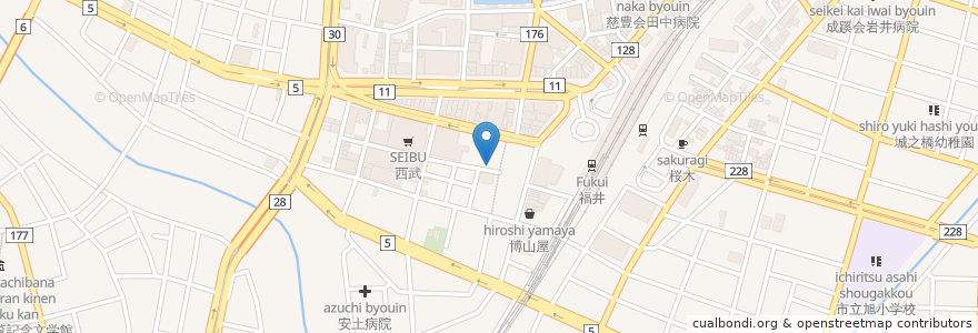 Mapa de ubicacion de 味庵 市 en 日本, 福井县, 福井市.