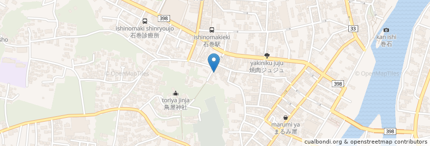 Mapa de ubicacion de SHOOT en Japão, 宮城県, 石巻市.