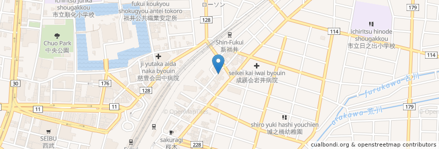 Mapa de ubicacion de 福燃日之出パーキング 月極駐車場 en 日本, 福井県, 福井市.