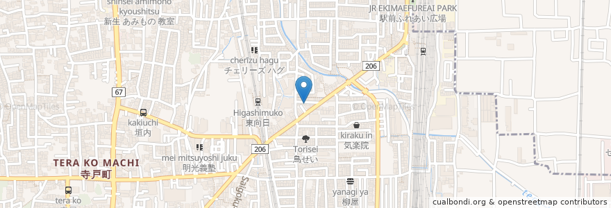 Mapa de ubicacion de おばんざい 和 en 日本, 京都府, 向日市.
