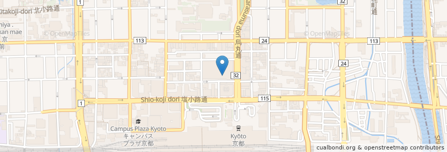 Mapa de ubicacion de YEBISU BAR en 일본, 교토부, 京都市, 下京区.