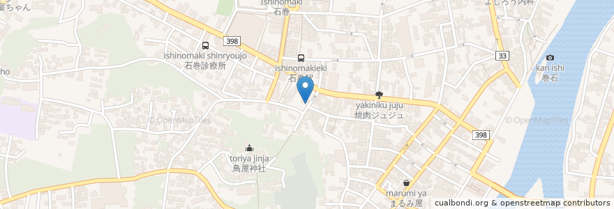 Mapa de ubicacion de やまだ en Япония, Мияги, 石巻市.