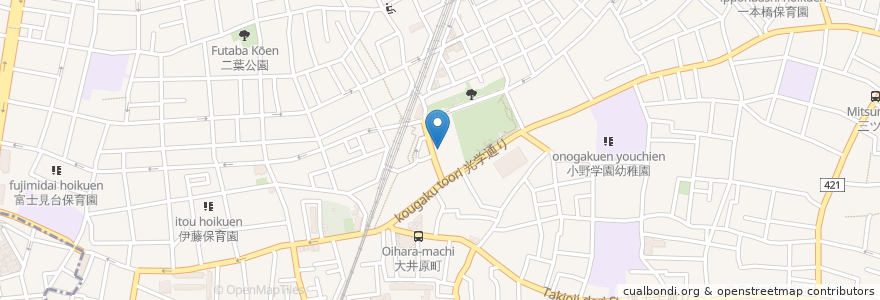 Mapa de ubicacion de オリジン弁当 en Japan, Tokio, 品川区.