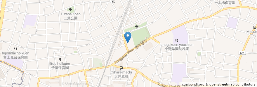 Mapa de ubicacion de 養老乃瀧 en ژاپن, 東京都, 品川区.
