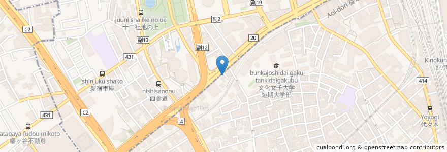 Mapa de ubicacion de 片平歯科クリニック en Jepun, 東京都, 新宿区, 渋谷区.