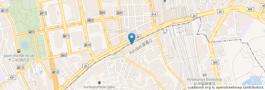 Mapa de ubicacion de ターリー屋 en Japonya, 東京都, 新宿区.