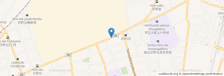 Mapa de ubicacion de 勝美屋 en اليابان, 東京都, 日野市.
