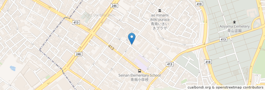 Mapa de ubicacion de 関谷クリニック南青山 en 日本, 東京都, 渋谷区.