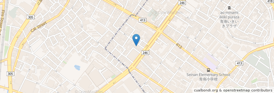 Mapa de ubicacion de フレンド薬局 en Jepun, 東京都, 渋谷区.
