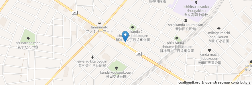 Mapa de ubicacion de かつや en ژاپن, 石川県, 金沢市.