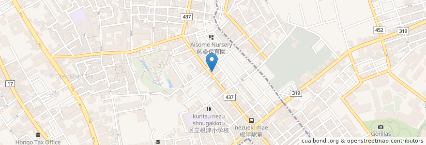 Mapa de ubicacion de ぱぱす en اليابان, 東京都, 文京区.