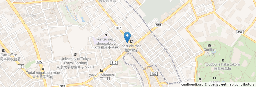 Mapa de ubicacion de みずほ銀行 en Japan, 東京都, 文京区.