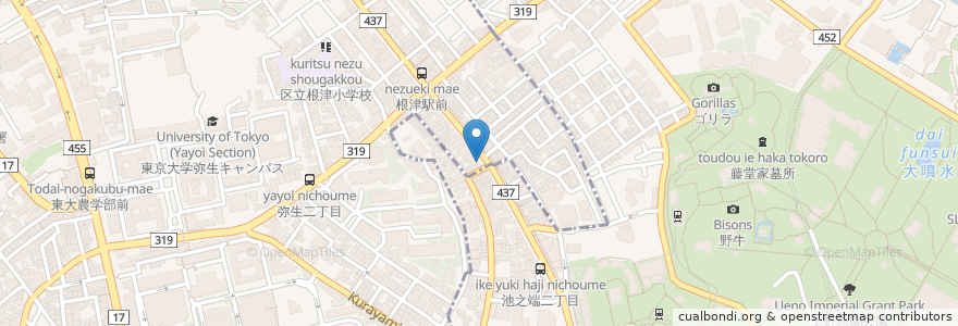 Mapa de ubicacion de 三菱UFJ銀行 en 日本, 東京都.
