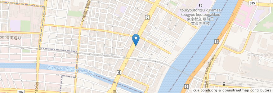 Mapa de ubicacion de フレッシュネスバーガー en Japon, Tokyo, 台東区.