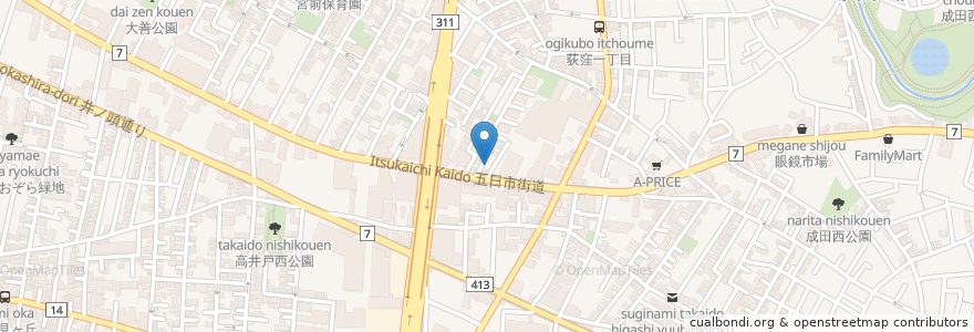 Mapa de ubicacion de TOMOパーキング高井戸東第2 en ژاپن, 東京都, 杉並区.