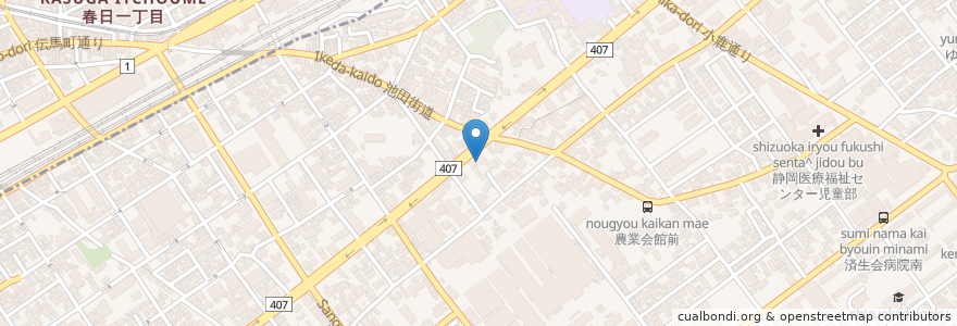 Mapa de ubicacion de ネクストオイル en ژاپن, 静岡県, 静岡市, 駿河区.