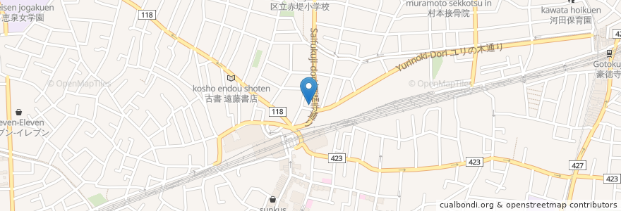 Mapa de ubicacion de オリジン弁当 en Giappone, Tokyo, 世田谷区.