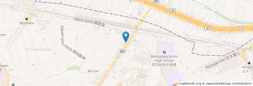 Mapa de ubicacion de だんらん en 일본, 도쿄도, 世田谷区.