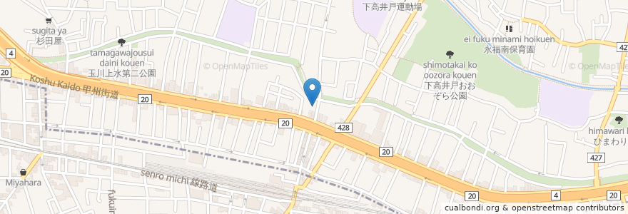 Mapa de ubicacion de 桜ヶ丘教会 en Japan, 東京都, 杉並区.