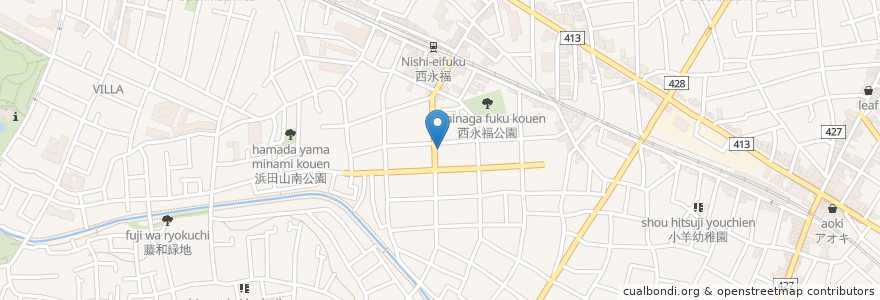Mapa de ubicacion de 西永福内科クリニック en Giappone, Tokyo, 杉並区.