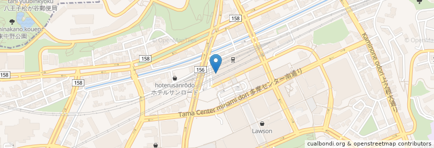 Mapa de ubicacion de ケンタッキーフライドチキン en 日本, 東京都, 多摩市.