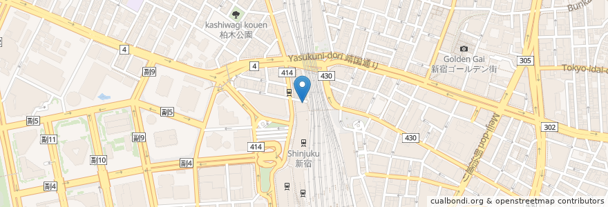 Mapa de ubicacion de 月の雫 en Japón, Tokio, Shinjuku.