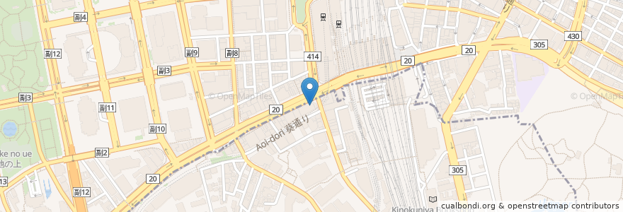 Mapa de ubicacion de 創作DINING彩 en 日本, 東京都, 新宿区.