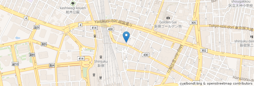 Mapa de ubicacion de 三井住友銀行 en Japão, Tóquio, 新宿区.