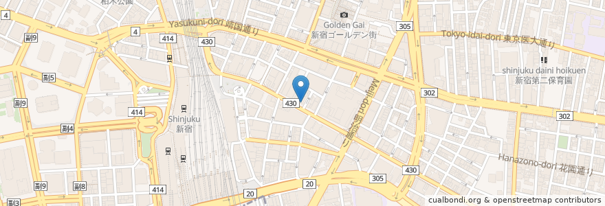 Mapa de ubicacion de マツモトキヨシ en Japón, Tokio, Shinjuku.