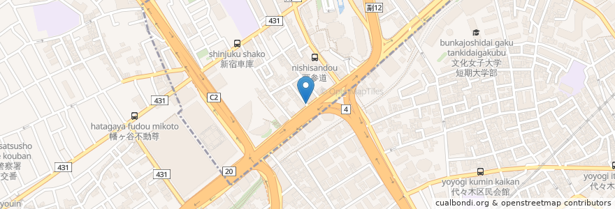 Mapa de ubicacion de 金ちゃん en 日本, 东京都/東京都, 新宿区/新宿區, 渋谷区.