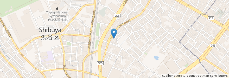 Mapa de ubicacion de ヒコ・みづの　ジュエリーカレッジ en اليابان, 東京都, 渋谷区.