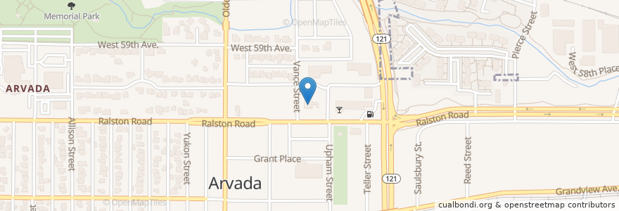 Mapa de ubicacion de BBVA Compass en Amerika Syarikat, Colorado, Arvada, Jefferson County.